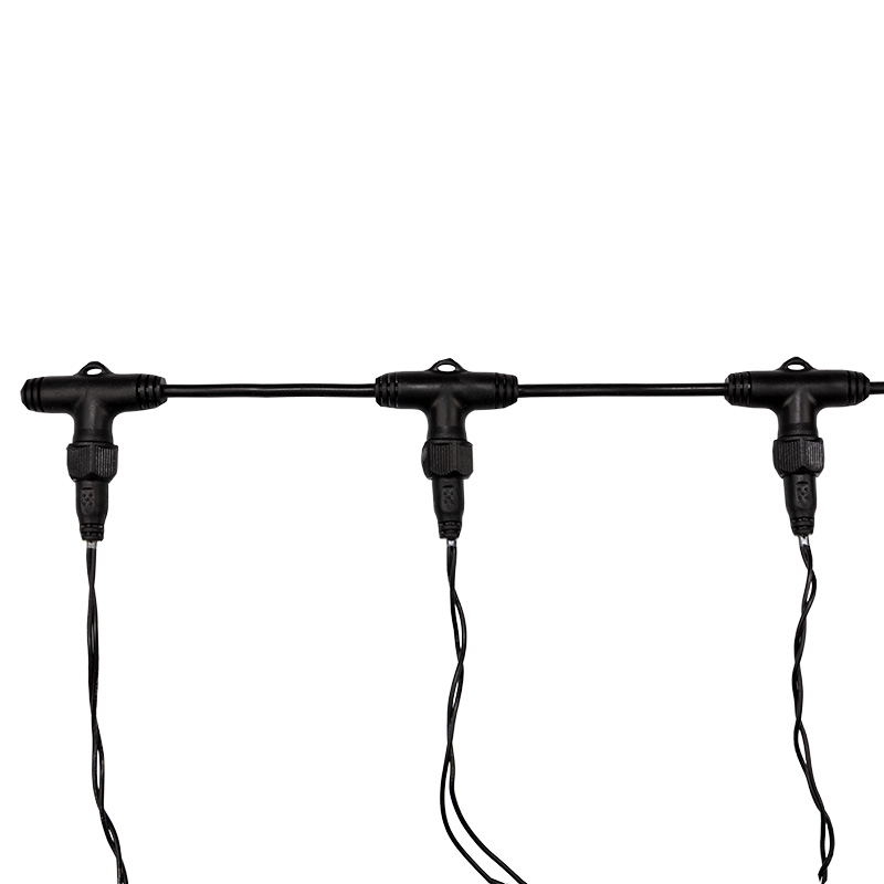 Качественная картинка Гирлянда NEON-NIGHT ClipLight МУЛЬТИШАРИКИ 24V, 3 нити по 20 м, медленная смена цвета, RGB