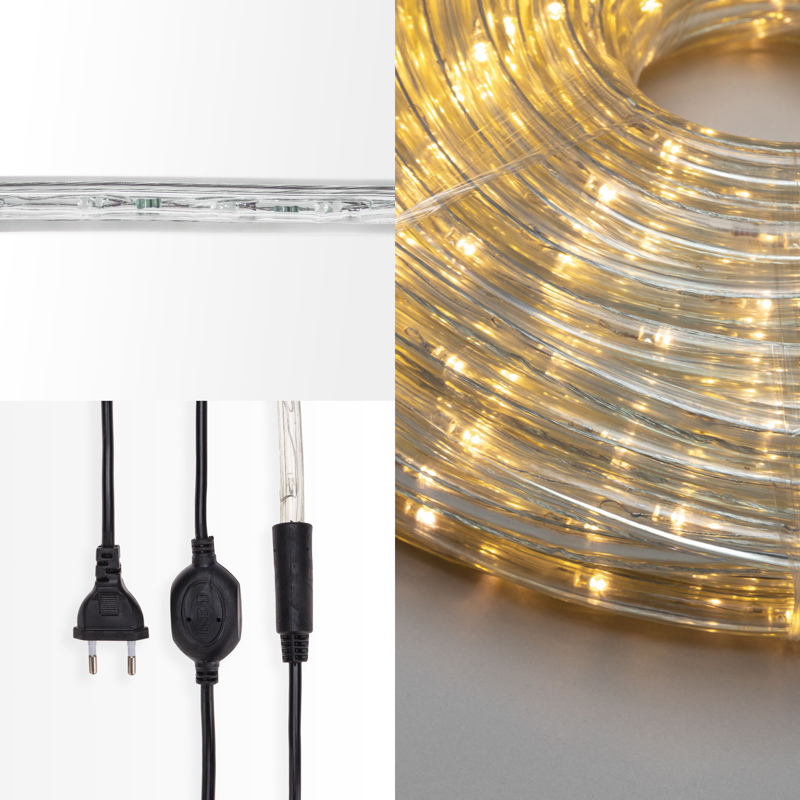 Качественная картинка Дюралайт NEON-NIGHT фиксинг (2W), 24 LED/м, теплый белый, 25 м