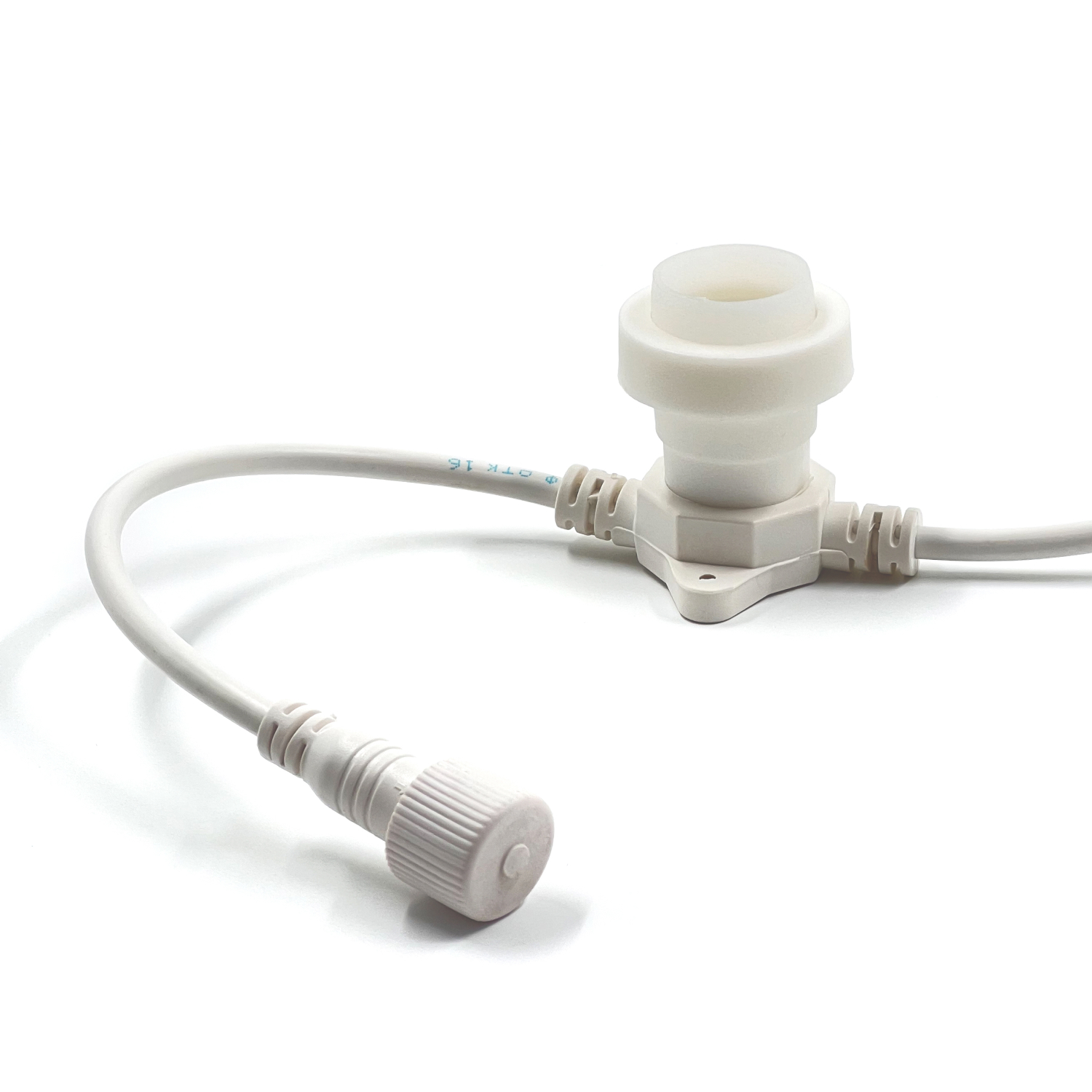 Качественная картинка Белт-Лайт Laitcom 50м, Провод Белый Каучук, Шаг 100 см, 50 Патронов, IP65