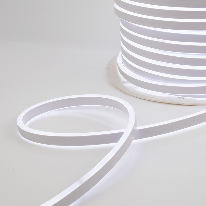 Качественная картинка Гибкий неон NEON-NIGHT 8х16мм двухсторонний 120 LED/м БЕЛЫЙ 230В бухта 100м