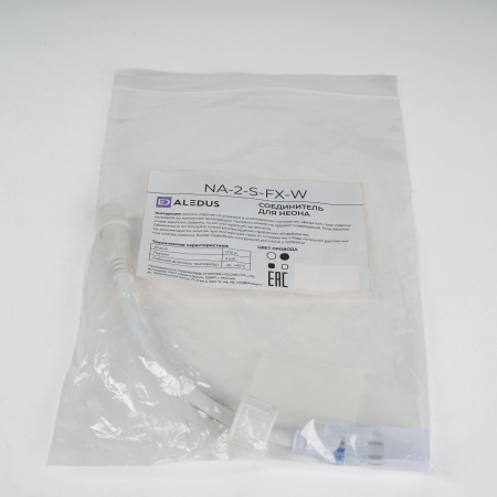 Качественная картинка Соединитель ALEDUS неон-нить, белый, 2Pin