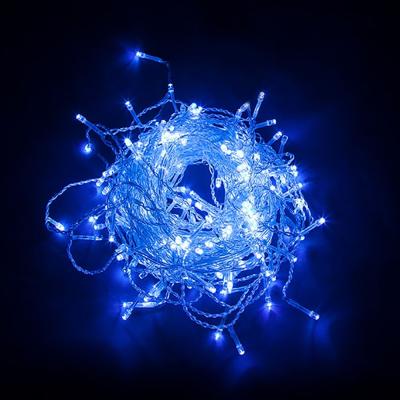 Светодиодная гирлянда бахрома Feron CL22, 230V 200 LED синий, длина 4,5м, IP44, сетевой шнур 3м