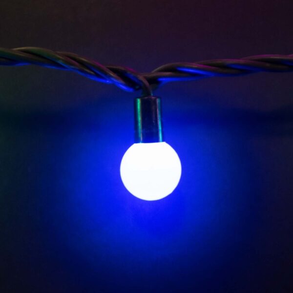 Качественная картинка Гирлянда светодиодная Laitcom  Fiesta big ball 7м, 100 led, IP65, 220-230V., D23мм, RGB