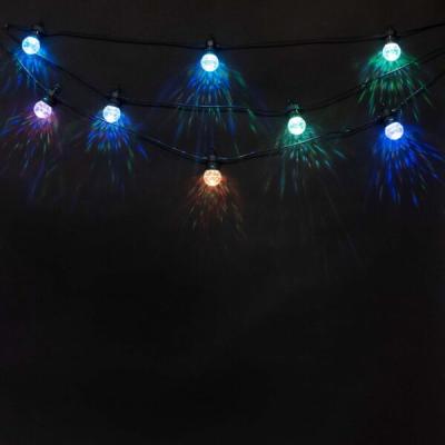 Светодиодная гирлянда Laitcom, 5м, 10 led, IP44. 24V, 50 мм, призма, RGB