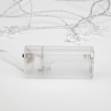 Качественная картинка Гирлянда светодиодная Звездочки Neon-Night 1,5м, проз.ПВХ, IP20, 10LED, теплый белый, 2хАА (нет)