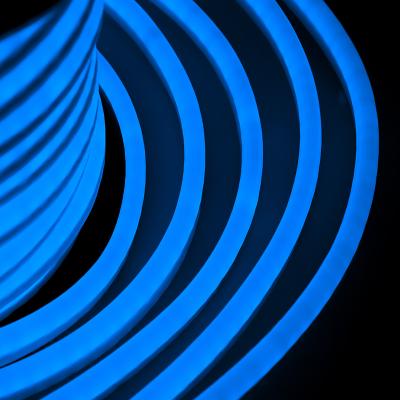 Гибкий неон NEON-NIGHT DIP 12x26мм односторонний 80 LED/м СИНИЙ оболочка синяя бухта 50м