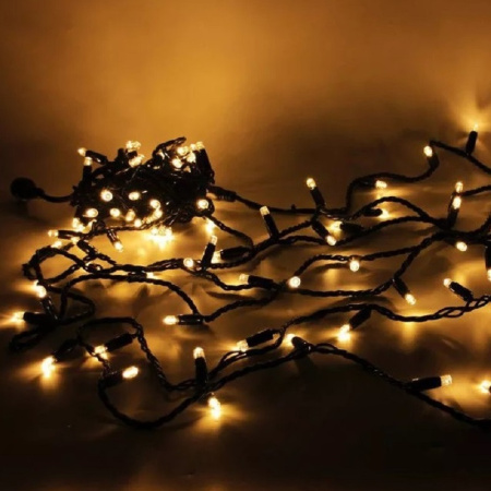 Светодиодная гирлянда (Нить) ALEDUS 10 м, каучук (резина), 94  LED, без мерцания, цвет