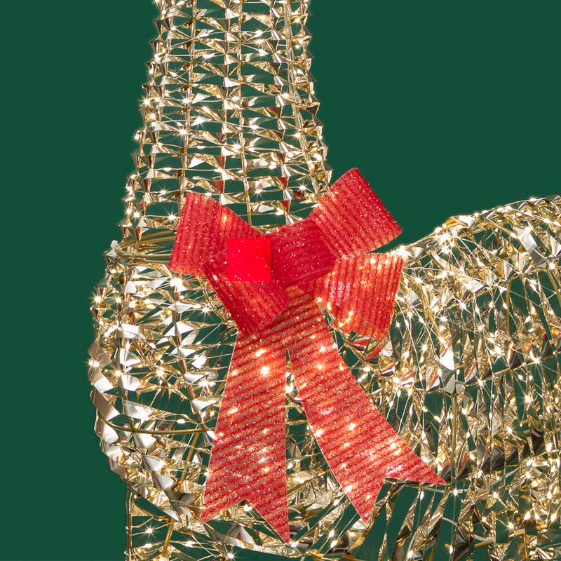 Качественная картинка Светодиодная фигура Олень 180см, цвет свечения теплый белый, IP44 NEON-NIGHT