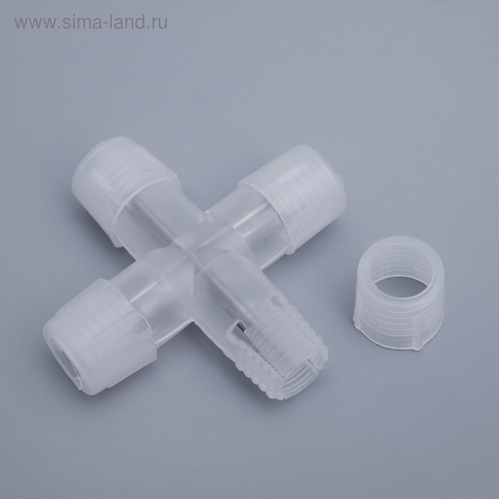 Качественная картинка Коннектор Luazon Lighting для дюралайта 11 мм, 2W, Х - образный 767727