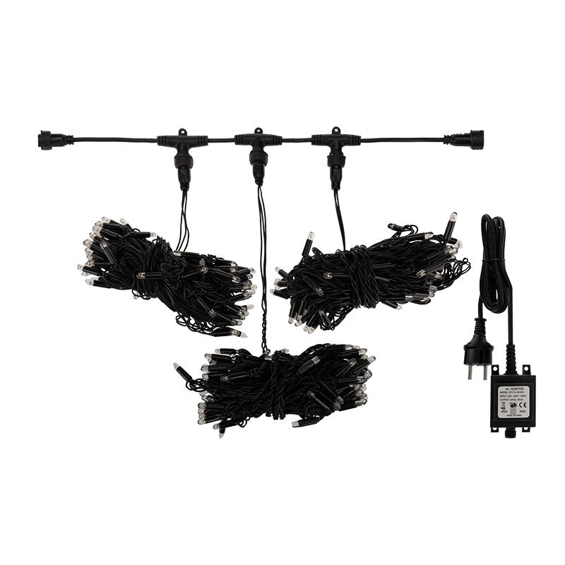 Качественная картинка Гирлянда NEON-NIGHT ClipLight 24V, 3 нити по 10 метров, Белый