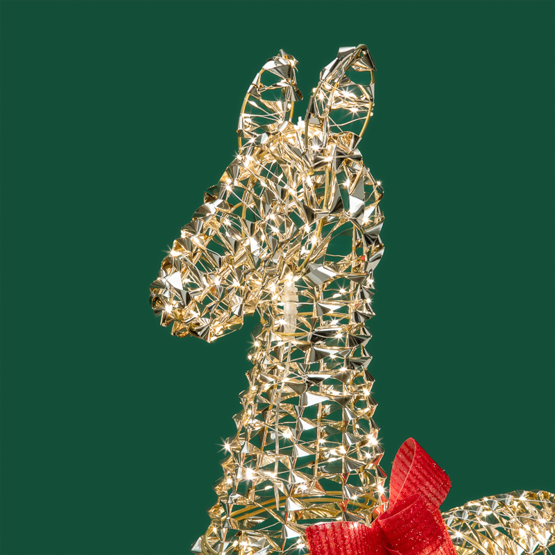 Качественная картинка Светодиодная фигура Олененок 107см, цвет свечения теплый белый, IP44 NEON-NIGHT