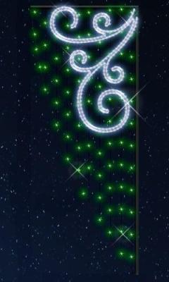 Светодиодная уличная консоль Вьюга Rich LED зеленый RL-KN-111G