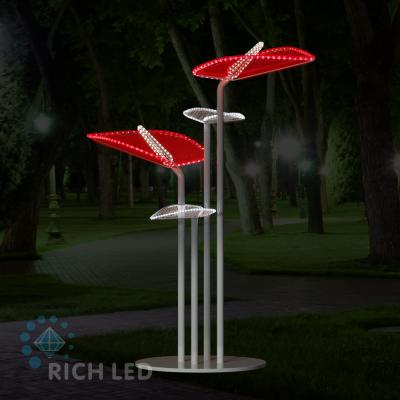 Светодиодный цветок Антуриум RichLed, 1,76 м, белый