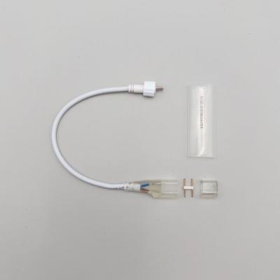 Установочный комплект Laitcom с коннектором на 24В для одностороннего неона 8х16 мм, белый