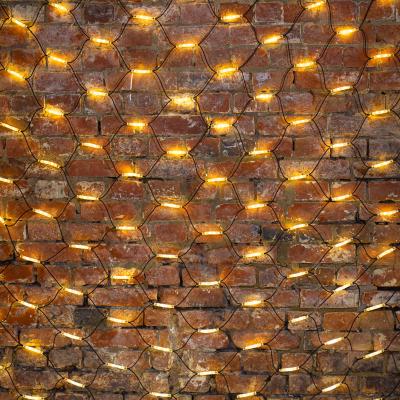 Cветодиодная cеть NEON-NIGHT 2x3м ТЕПЛЫЙ БЕЛЫЙ черный каучук IP67 постоянное свечение 230В