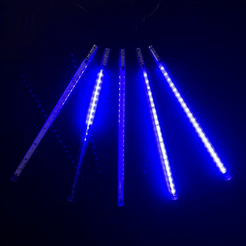 Качественная картинка Комплект "Тающие сосульки" Laitcom,  24V, 5х0.3м, 160 Led, IP55, синий