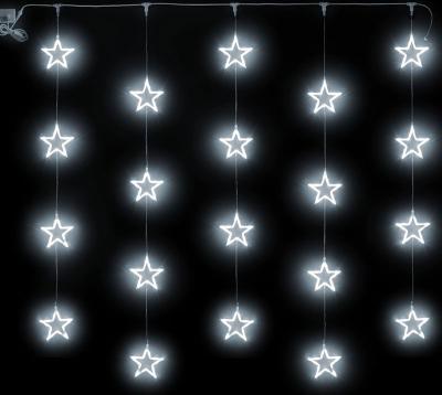 Светодиодный узорный занавес Rich LED Звезды, 2*2, IP54, цвет белый Светодиодный узорный занавес Rich LED Звезды, 2*2, IP54, цвет белый