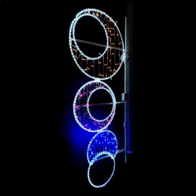 Светодиодная Консоль «Круги» Laitcom 80 x 180 см, Разноцветная, 220В