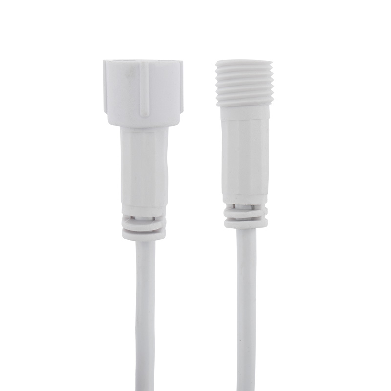 Качественная картинка Удлинитель (шнур) для подключения уличных гирлянд 1м белый ПВХ NEON-NIGHT