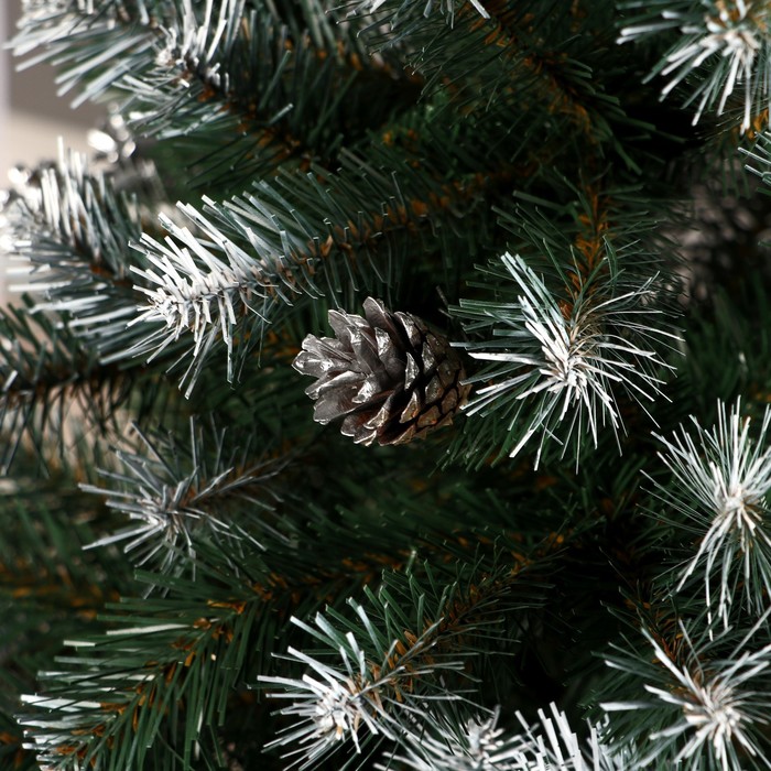 Качественная картинка Ёлка искусственная "Лесная Элитна " шишки серебро 180 см