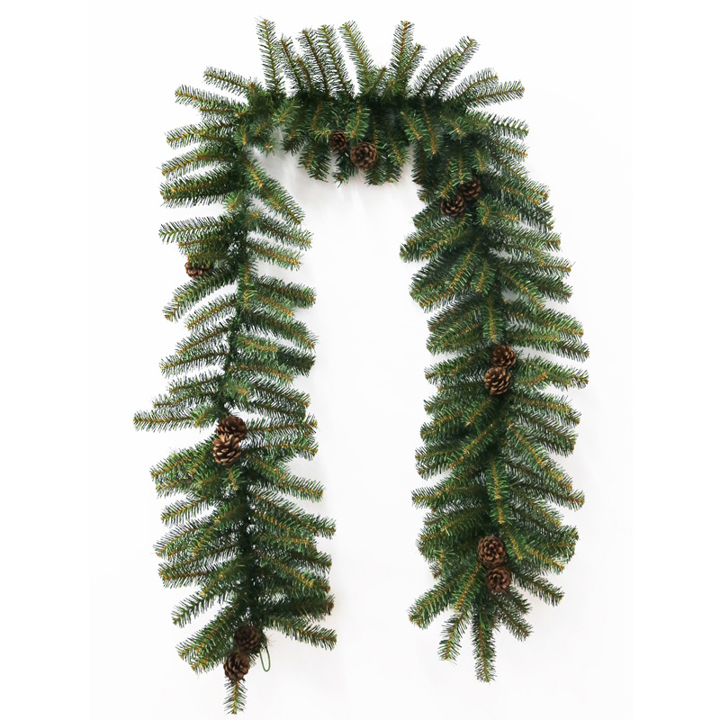 Качественная картинка Гирлянда еловая с шишками 2,7м, диаметр 36см, ПВХ NEON-NIGHT