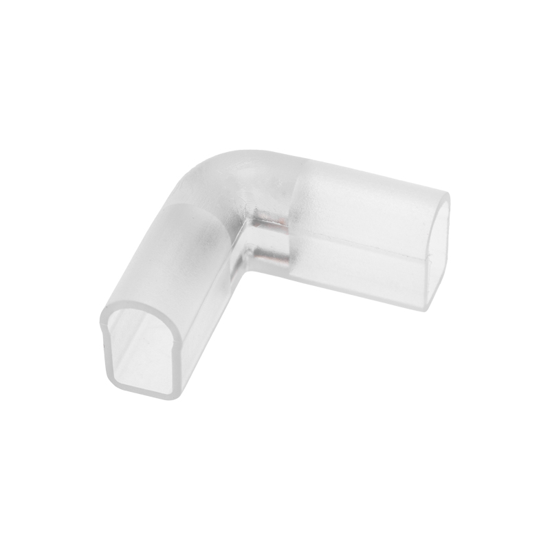 Качественная картинка L - коннектор для одностороннего Гибкого Неона 8х16мм (цена за 1 шт.)