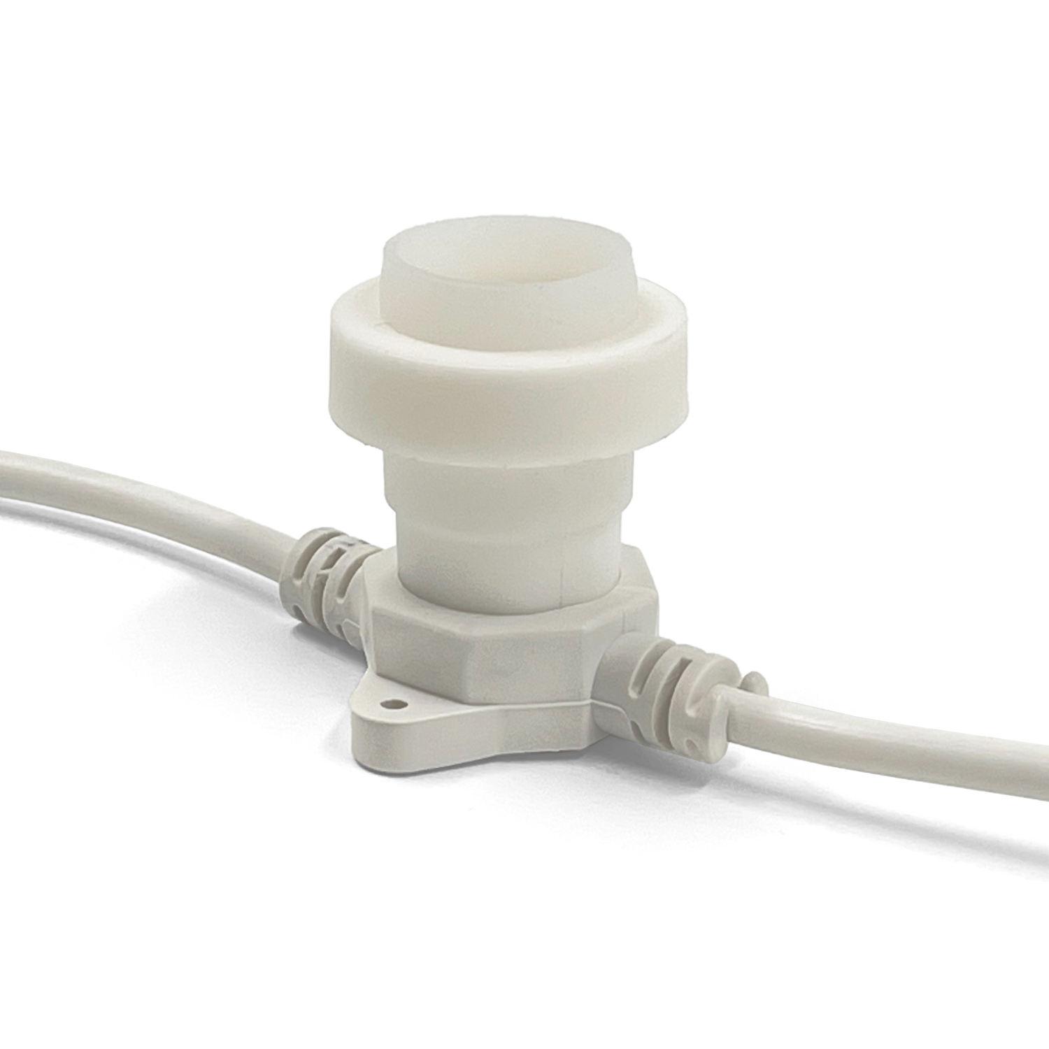 Качественная картинка Белт-Лайт Laitcom 50м, Провод Белый Каучук, Шаг 100 см, 50 Патронов, IP65