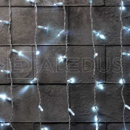 Светодиодный занавес ALEDUS 2x1.5 м, провод ПВХ, с мерцанием