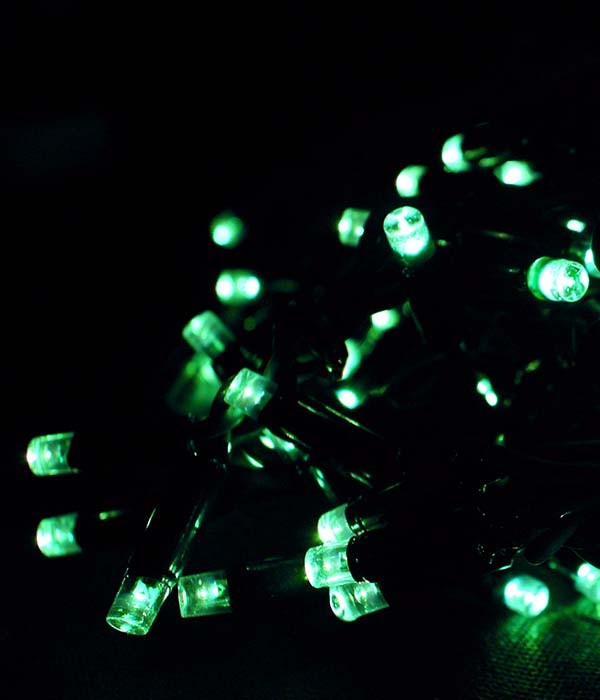 Качественная картинка 04-085 Светодиодная нить Laitcom, 10м, 72 LED, IP54, 24V, черн. провод, зеленый