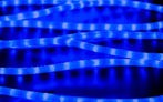Качественная картинка Светодиодный дюралайт Teamprof, 2-х проводной, круглый, матовый, 13 мм, 2Вт, 220В, статика, синий