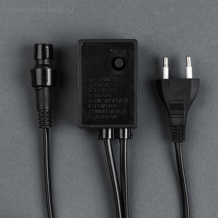 Качественная картинка Контроллер уличный Luazon Lighting для LED дюралайта 11 мм, 2W, до 100 метров, 8 режимов 2435886