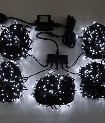 Комплект гирлянды Laitcom, 100 м, 900 led, IP65, 24V, черн. пр., белый