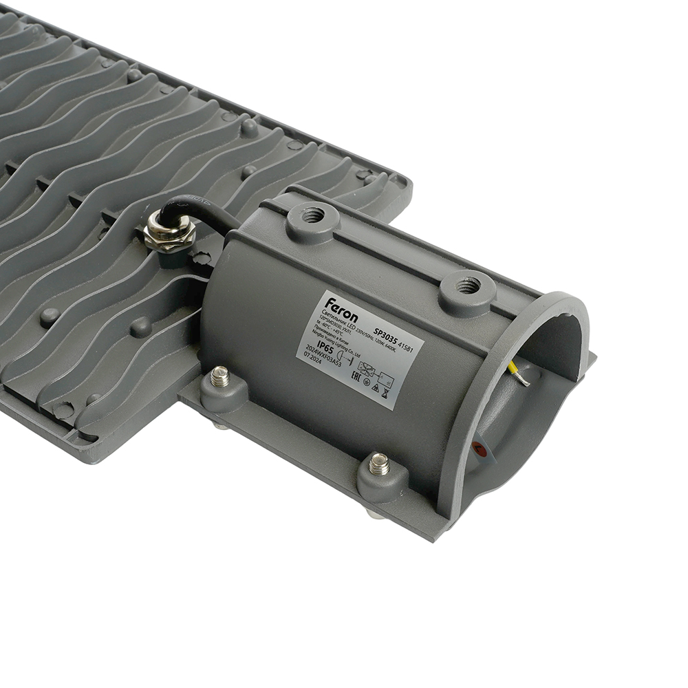 Качественная картинка Уличный светодиодный светильник Feron 120W 6400K AC230V/ 50Hz цвет серый  (IP65), SP3035