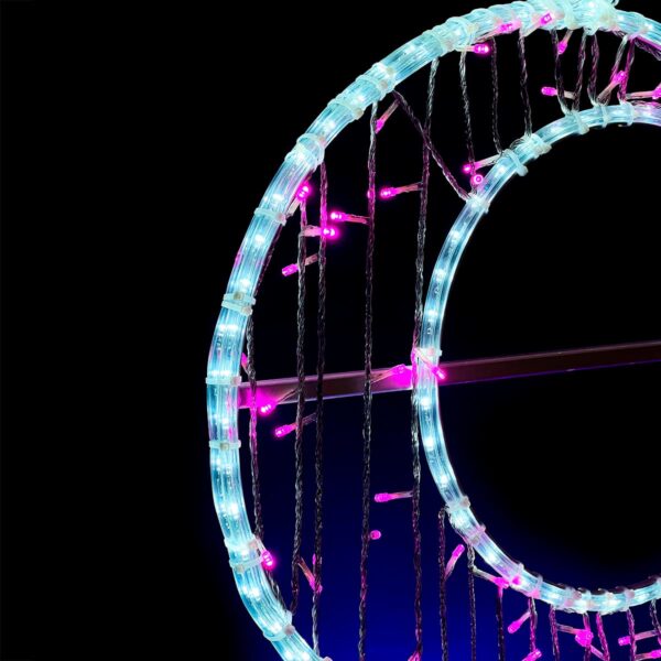 Качественная картинка Светодиодная Консоль «Круги» Laitcom 80 x 180 см, Разноцветная, 220В