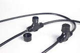 Шина Teamprof , 2 pin, Т-коннектор, 50 м, 40 разъемов, чёрный