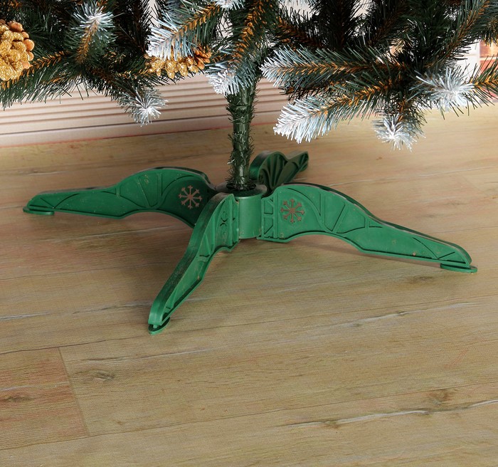 Качественная картинка Ёлка искусственная "Элитная Золото" 180 см, d нижнего яруса 100 см, 490 веток