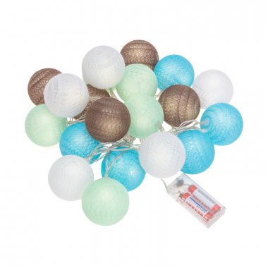 Качественная картинка Тайские фонарики Пудра Neon-Night 3,5м, проз.ПВХ, IP20, 10LED, т.белый, батарейки 2*АА (нет)