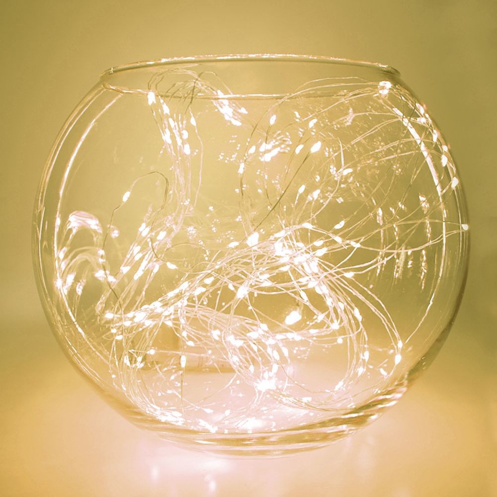 Качественная картинка Светодиодная гирлянда на елку Feron CL53, 200 LED т.белый, 10 веток* 20 ламп, 2м + 1м шнур, IP20