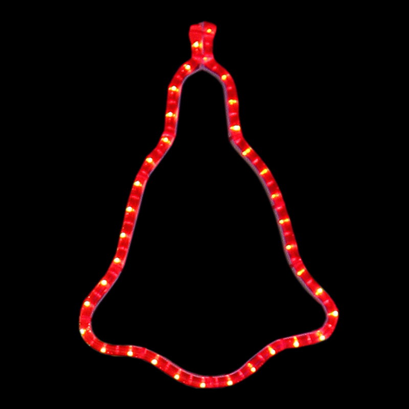 Качественная картинка Фигура Колокольчик цвет красный, размер 36x30 см NEON-NIGHT