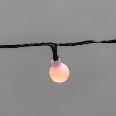 Качественная картинка Гирлянда светодиодная Шарики Neon-Night 5 м, зеленый провод, IP20, 20LED, мерцание мульти