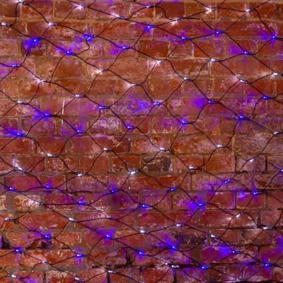 Cветодиодная cеть NEON-NIGHT 2,5х2,5м БЕЛЫЙ/СИНИЙ черный ПВХ IP65 постоянное свечение 230В