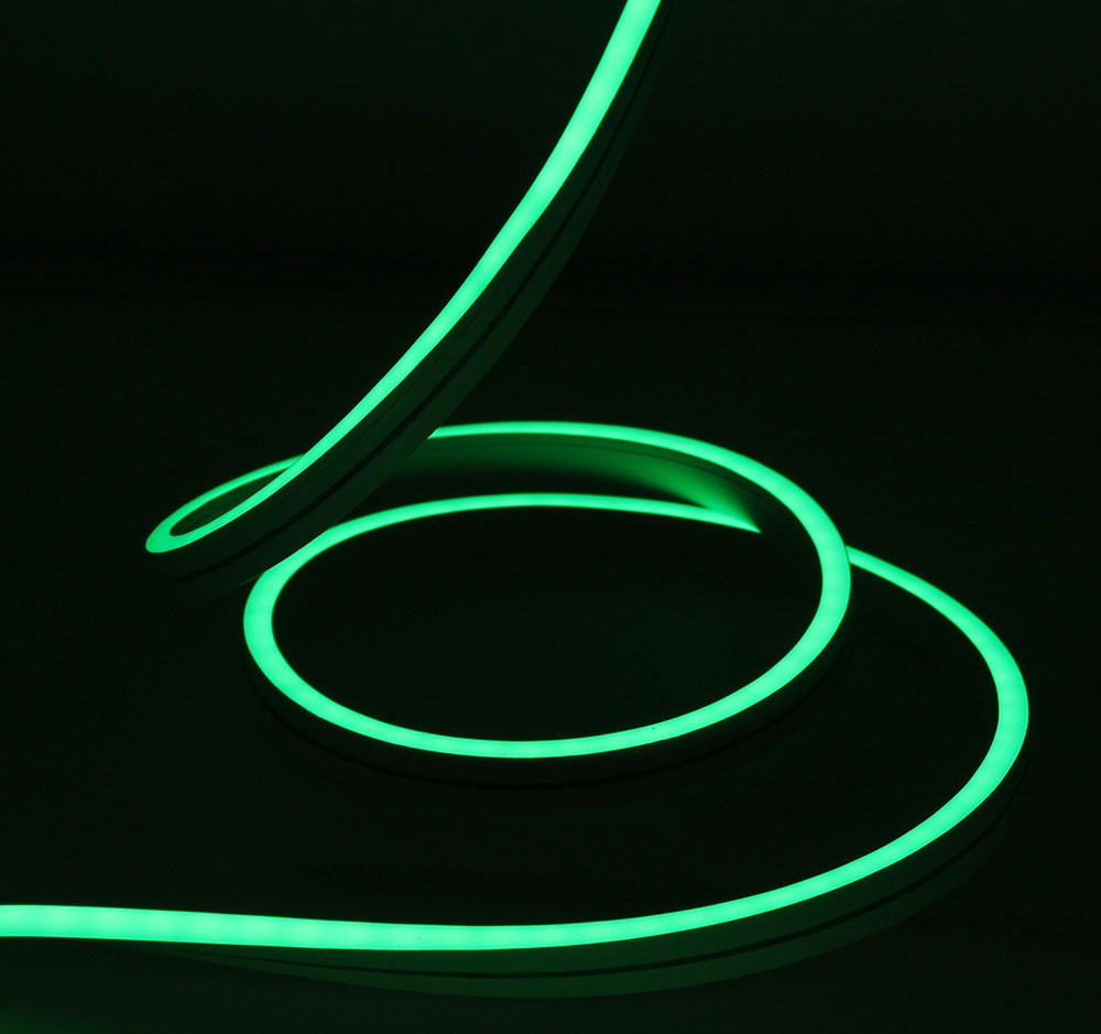 Качественная картинка Гибкий неон Rich LED, 1-сторонний, зеленый, RL-FX816-120-220V-G