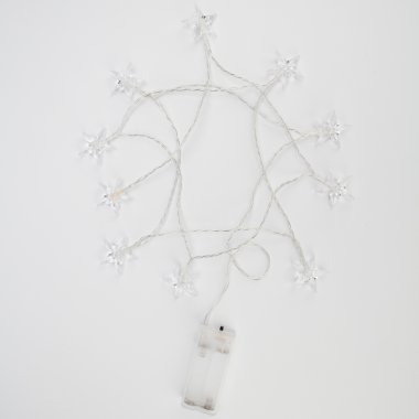 Качественная картинка Гирлянда светодиодная Звездочки Neon-Night 1,5м, проз.ПВХ, IP20, 10LED, теплый белый, 2хАА (нет)