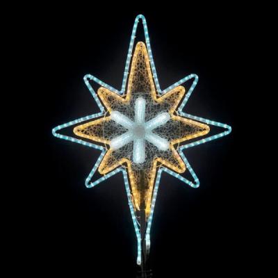 Светодиодная Макушка "Феерия" Laitcom 100 см, Микс Белого и Тепло-Белого с Снежинкой, 220В