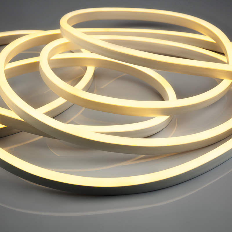 Качественная картинка Гибкий неон NEON-NIGHT LED SMD 8х16 мм, односторонний теплый белый, 120 LED/м, 20 м