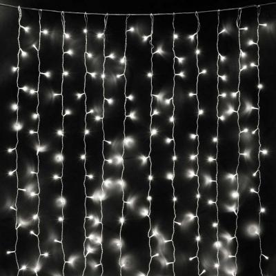 Светодиодный занавес Laitcom, 2x2м, 400 led, IP 54, прозр.провод, мерц. бел.диода (облегч) белый Светодиодный занавес Laitcom, 2x2м, 400 led, IP 54, прозр.провод, мерц. бел.диода (облегч) белый