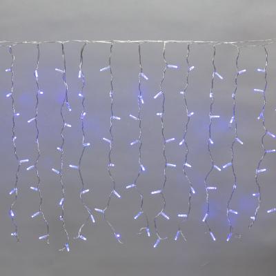 Светодиодный занавес NEON-NIGHT 2x0,8м СИНИЙ, прозрачный ПВХ, IP65, постоянное свечение, 230В