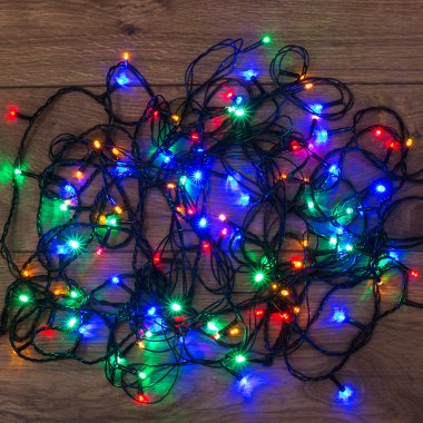Светодиодная Нить Neon-Night 15м 300 LED прозрачный ПВХ IP20 динамика 230В контроллер, мультиколор
