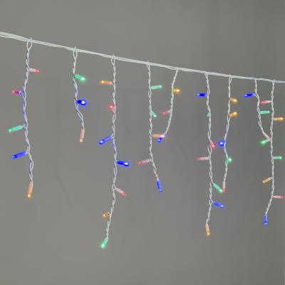 Светодиодная бахрома Laitcom 3,1 x 0,5 м, белый провод (каучук), 120 led, IP65, мульти