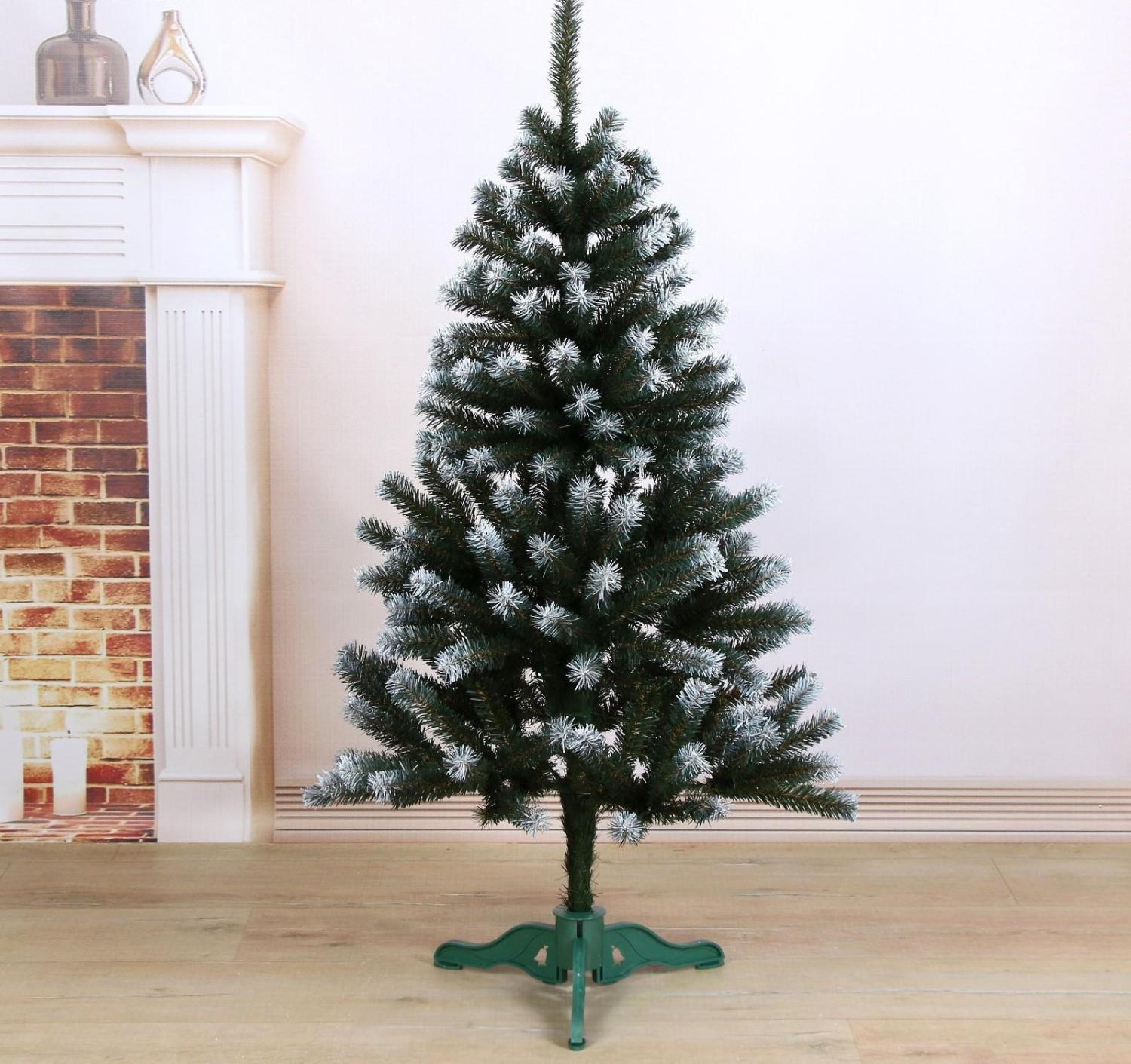 Качественная картинка Ёлка искусственная "Таёжная Белоснежная" 120 см